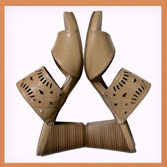 Natural Soul by Naturalizer Womens Beige‎ High Heel Sandals Size 7 - Picture 7 of 13